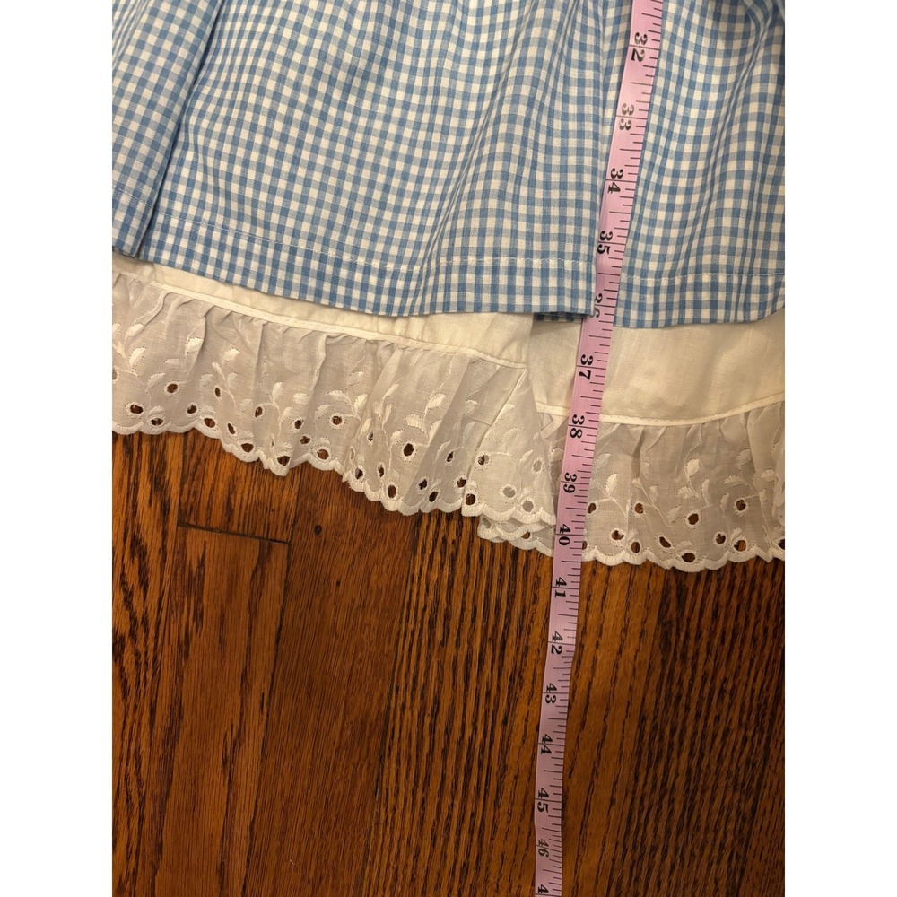 Vintage Handmade Dorothy Wizard of Oz Costume Gingham Dress XS Cosplay Halloween - Picture 6 of 6